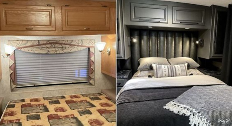 Un avant/après de la chambre du VR